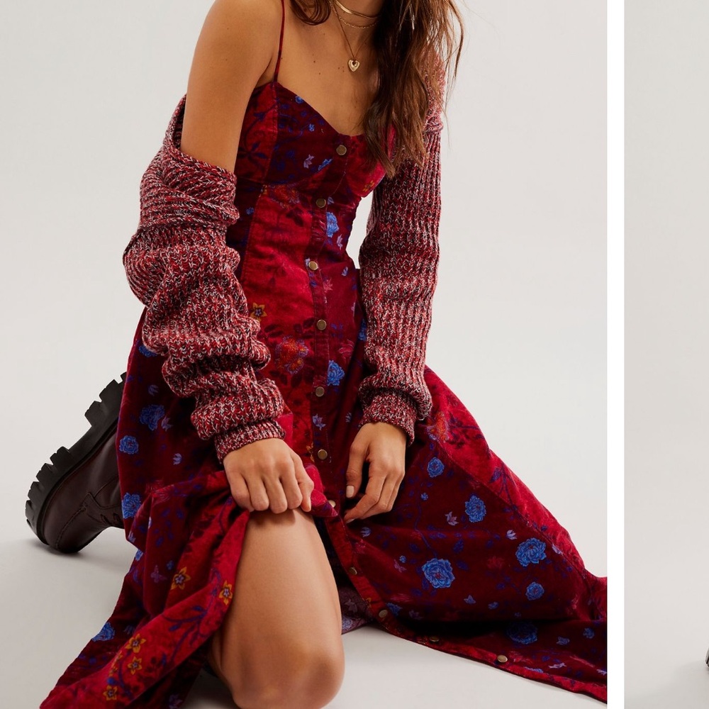 EUC Free People Gail Midi Dress